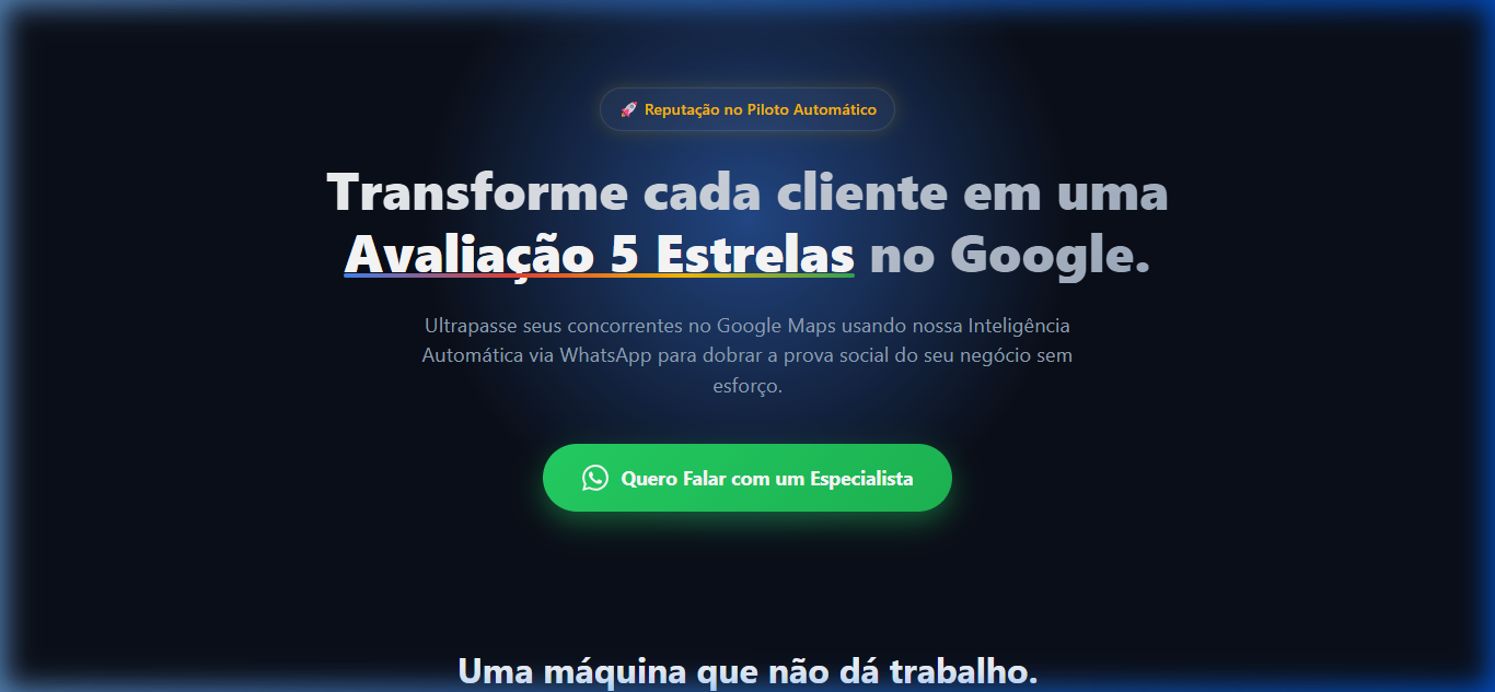 Máquina de Avaliações Google